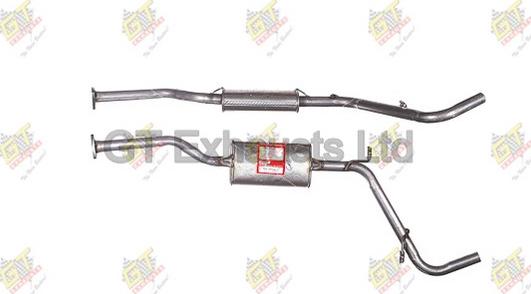 GT Exhausts GSK017 - Середній глушник вихлопних газів autozip.com.ua