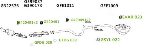 GT Exhausts GT200706 - Система випуску ОГ autozip.com.ua