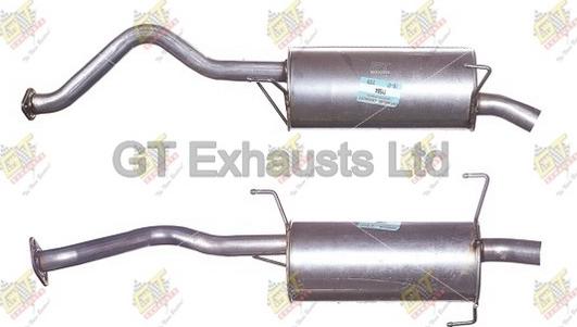 GT Exhausts GTY504 - Глушник вихлопних газів кінцевий autozip.com.ua