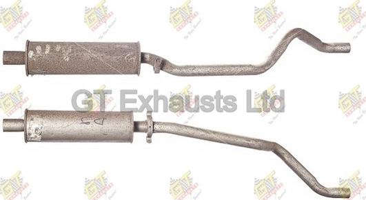 GT Exhausts GVL387 - Середній глушник вихлопних газів autozip.com.ua