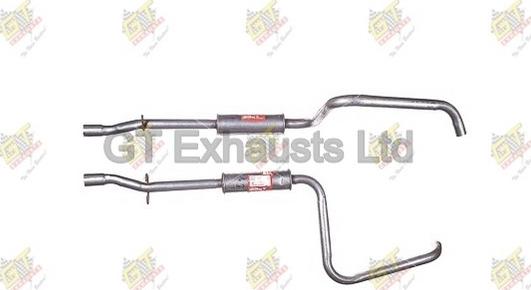 GT Exhausts GVO293 - Середній глушник вихлопних газів autozip.com.ua