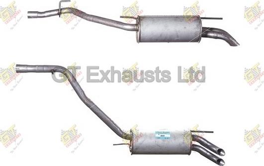 GT Exhausts GVW496 - Глушник вихлопних газів кінцевий autozip.com.ua