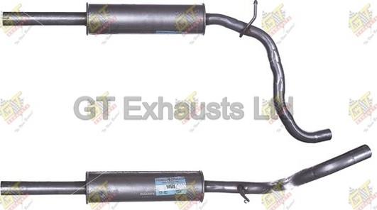 GT Exhausts GVW508 - Середній глушник вихлопних газів autozip.com.ua