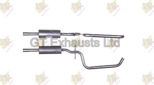 GT Exhausts GVW614 - Середній глушник вихлопних газів autozip.com.ua