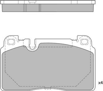 Hi-Q SP1960 - Гальмівні колодки, дискові гальма autozip.com.ua