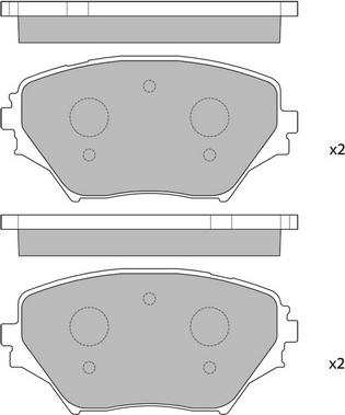 BOSCH BP430 - Гальмівні колодки, дискові гальма autozip.com.ua
