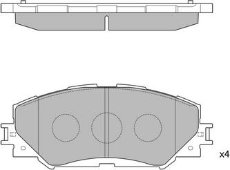 SAFETY TDB1802 - Гальмівні колодки, дискові гальма autozip.com.ua