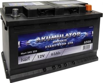 Hart 545 329 - Стартерна акумуляторна батарея, АКБ autozip.com.ua
