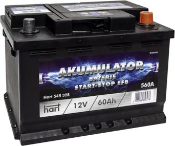 Hart 545 328 - Стартерна акумуляторна батарея, АКБ autozip.com.ua