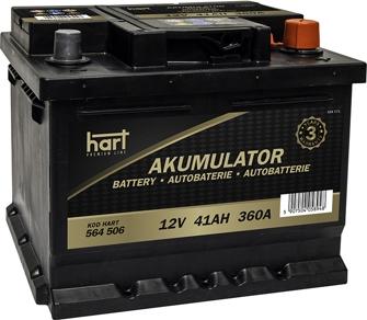 Hart 564 506 - Стартерна акумуляторна батарея, АКБ autozip.com.ua