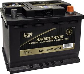 Hart 564 519 - Стартерна акумуляторна батарея, АКБ autozip.com.ua