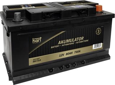 Hart 564 514 - Стартерна акумуляторна батарея, АКБ autozip.com.ua