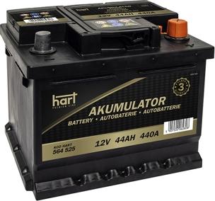 Hart 564 525 - Стартерна акумуляторна батарея, АКБ autozip.com.ua