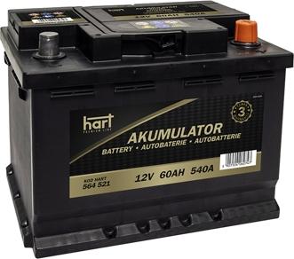 Hart 564 521 - Стартерна акумуляторна батарея, АКБ autozip.com.ua