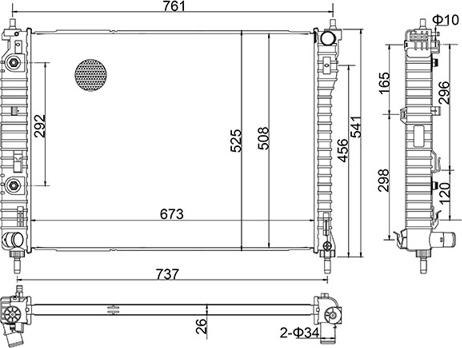 Hart 644 084 - Радіатор, охолодження двигуна autozip.com.ua