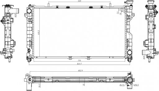 Hart 646 023 - Радіатор, охолодження двигуна autozip.com.ua