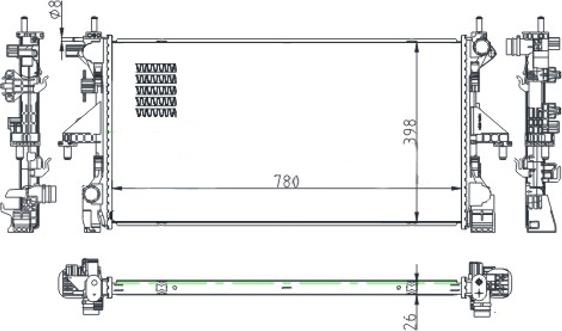 Hart 643 013 - Радіатор, охолодження двигуна autozip.com.ua