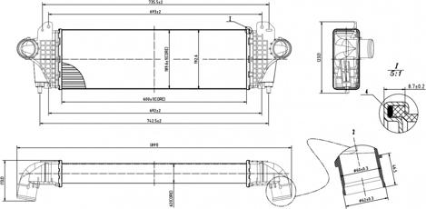 Hart 642 540 - Интеркулер autozip.com.ua