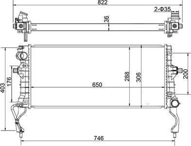 Hart 647 025 - Радіатор, охолодження двигуна autozip.com.ua