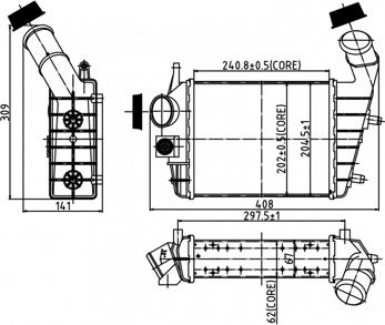 Hart 604 101 - Интеркулер autozip.com.ua