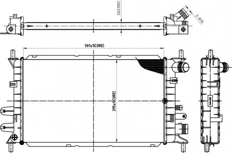 Hart 606 525 - Радіатор, охолодження двигуна autozip.com.ua