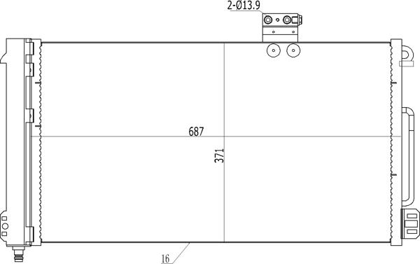 Hart 606 117 - Конденсатор, кондиціонер autozip.com.ua