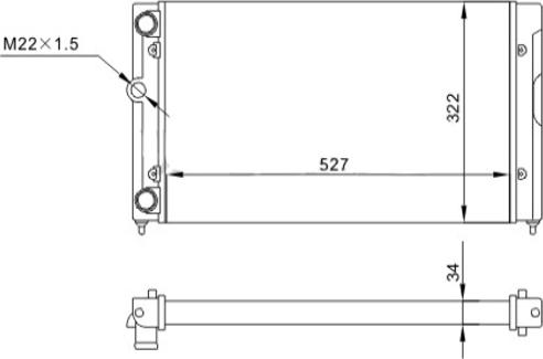 Hart 600 931 - Радіатор, охолодження двигуна autozip.com.ua