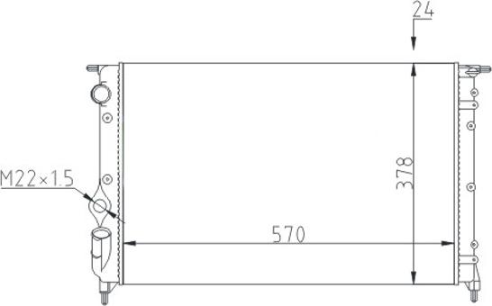 Hart 600 503 - Радіатор, охолодження двигуна autozip.com.ua