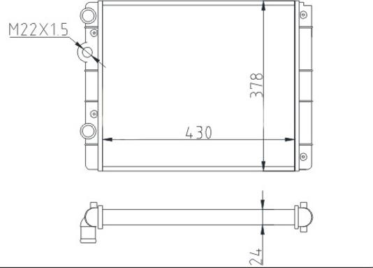 Hart 600 528 - Радіатор, охолодження двигуна autozip.com.ua