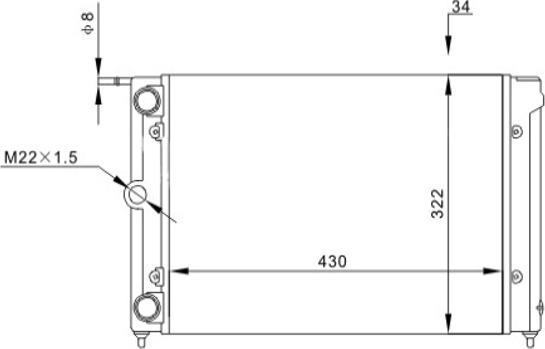 Hart 600 021 - Радіатор, охолодження двигуна autozip.com.ua