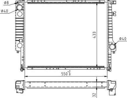 Hart 600 191 - Радіатор, охолодження двигуна autozip.com.ua