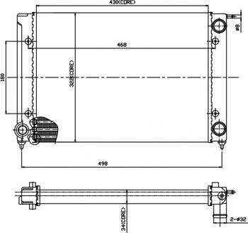 Hart 600 146 - Радіатор, охолодження двигуна autozip.com.ua