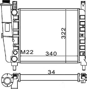 Hart 600 226 - Радіатор, охолодження двигуна autozip.com.ua