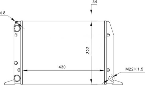 Hart 601 458 - Радіатор, охолодження двигуна autozip.com.ua