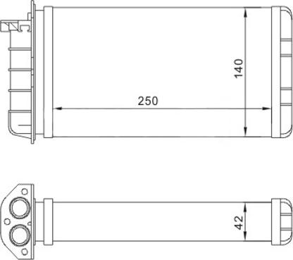 Hart 601 653 - Теплообмінник, опалення салону autozip.com.ua