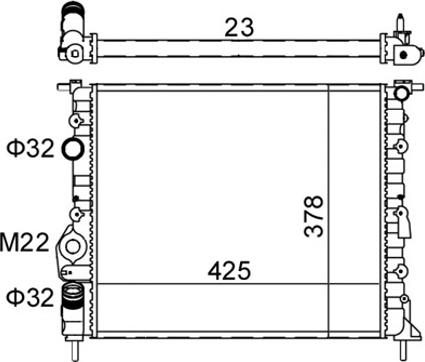 Hart 601 382 - Радіатор, охолодження двигуна autozip.com.ua