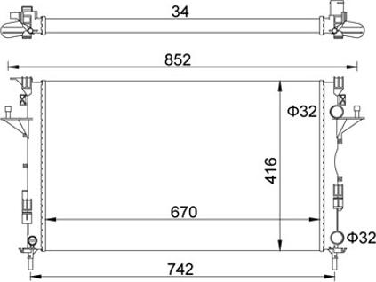 Hart 603 917 - Радіатор, охолодження двигуна autozip.com.ua