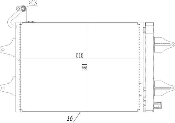 Hart 603 518 - Конденсатор, кондиціонер autozip.com.ua