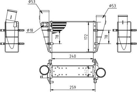 Hart 603 825 - Интеркулер autozip.com.ua