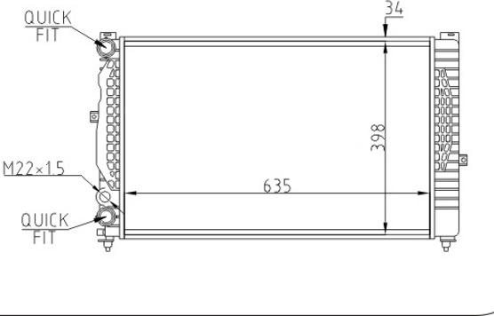 Hart 603 871 - Радіатор, охолодження двигуна autozip.com.ua