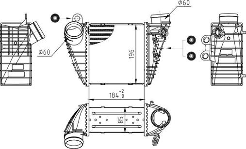 Hart 603 736 - Интеркулер autozip.com.ua