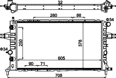 Hart 602 100 - Радіатор, охолодження двигуна autozip.com.ua