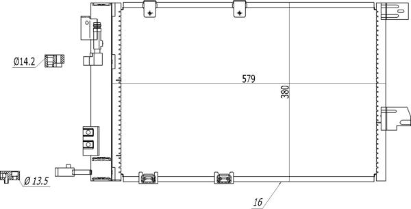 Hart 602 268 - Конденсатор, кондиціонер autozip.com.ua