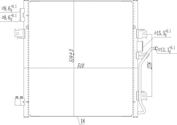 Hart 619 549 - Конденсатор, кондиціонер autozip.com.ua