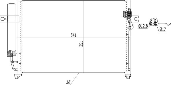 Hart 619 553 - Конденсатор, кондиціонер autozip.com.ua