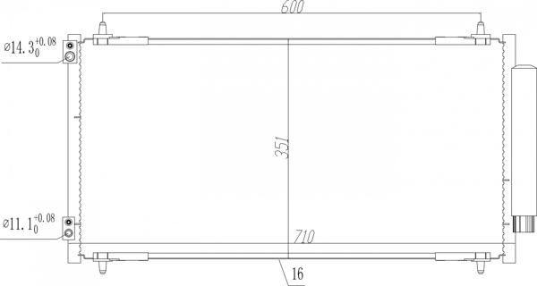 Hart 619 557 - Конденсатор, кондиціонер autozip.com.ua