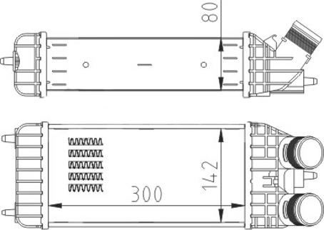 Hart 614 080 - Интеркулер autozip.com.ua