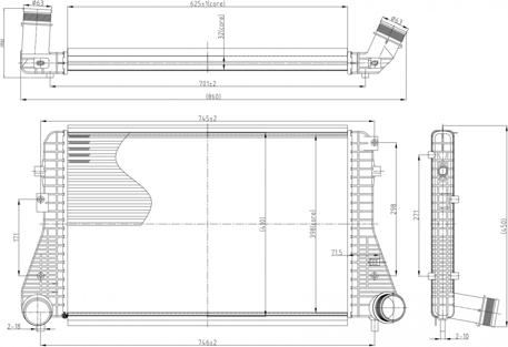 Hart 614 194 - Интеркулер autozip.com.ua