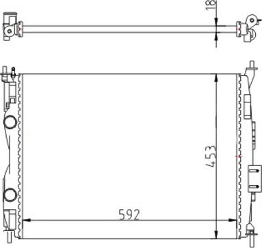 Hart 616 443 - Радіатор, охолодження двигуна autozip.com.ua