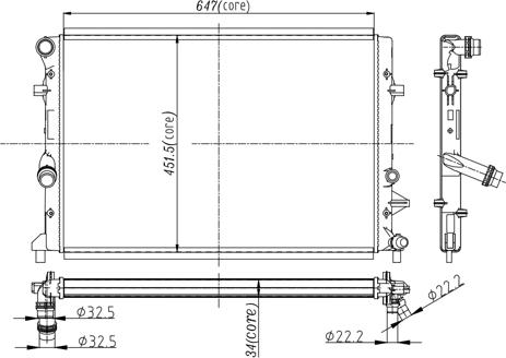 Hart 611 169 - Радіатор, охолодження двигуна autozip.com.ua